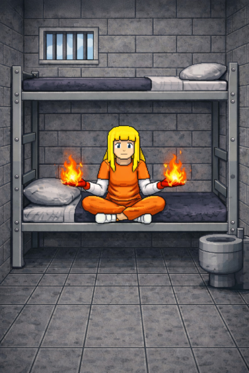 Character caught by the scientists